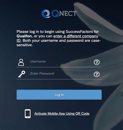 Logging Into QNECT .